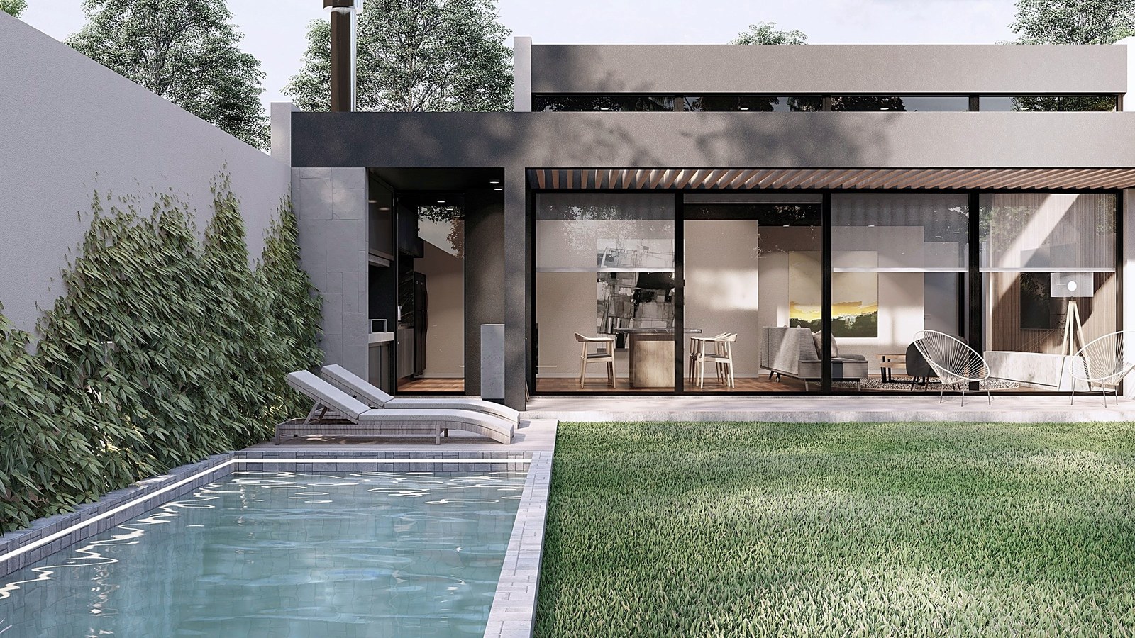 Casa FB en Neuquén: render del proyecto 6 de 6