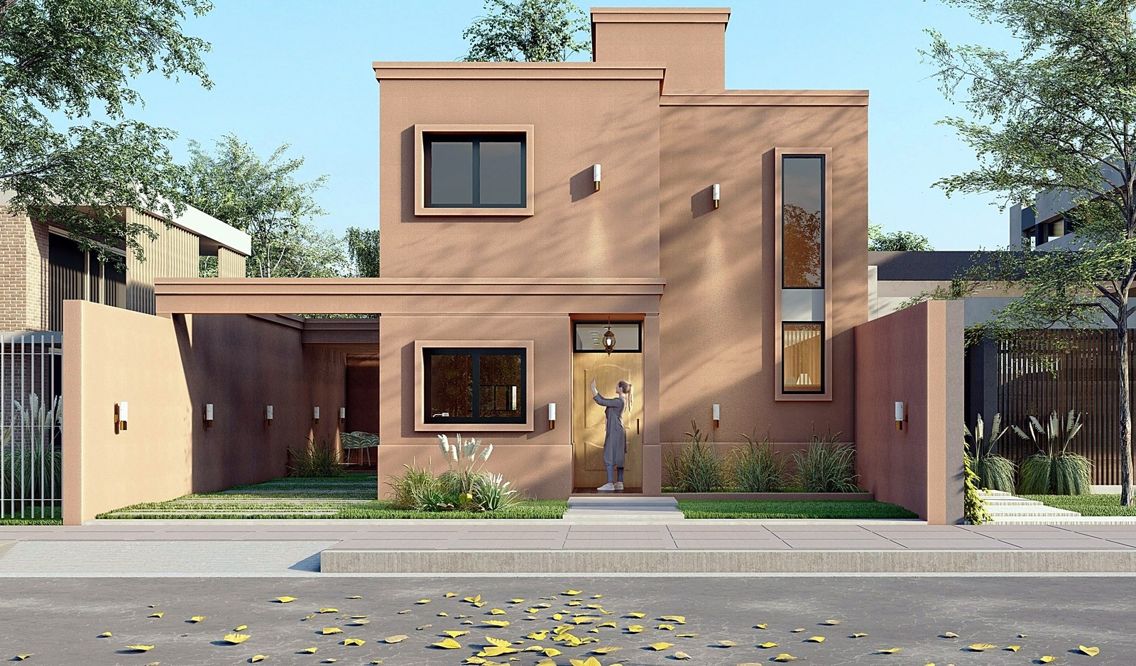 Casa LP, vivienda en Neuquén: render del proyecto
