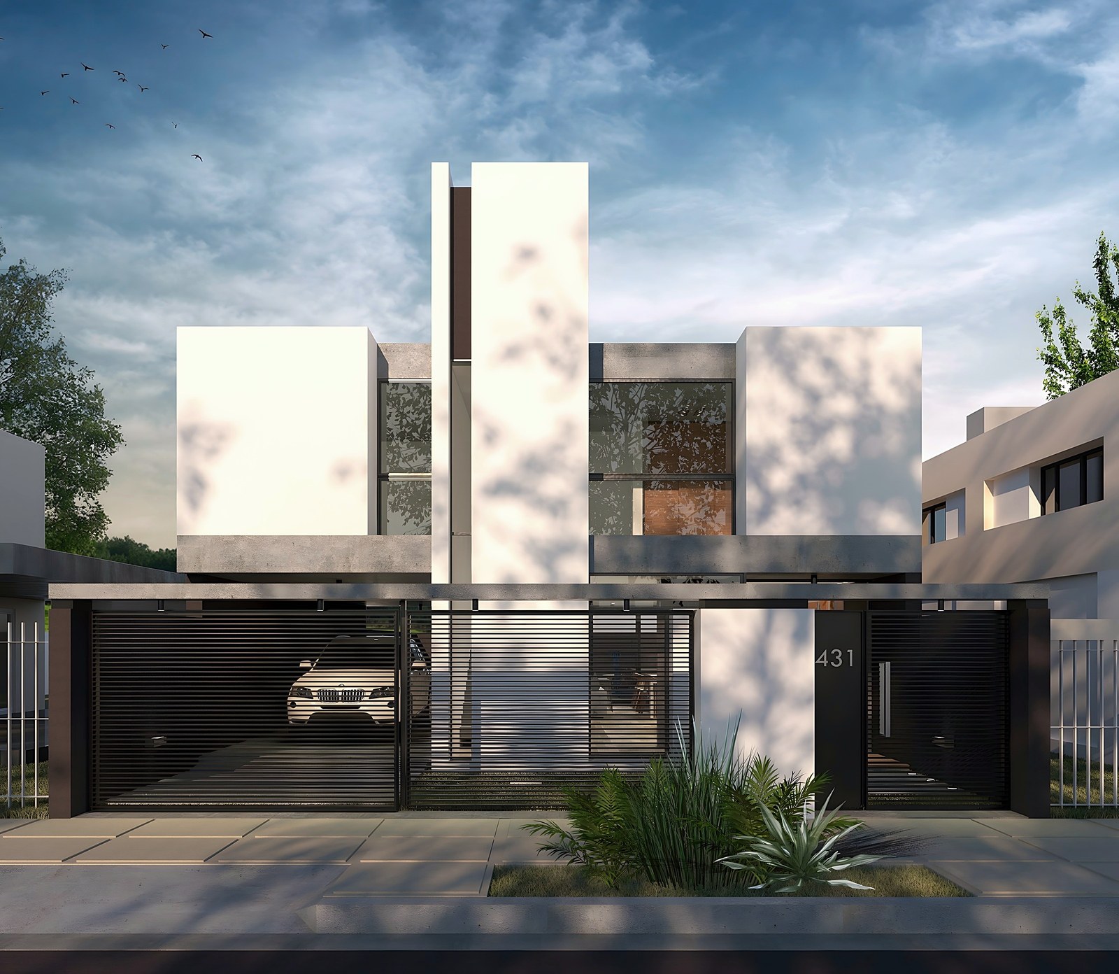 Casa Reyes, vivienda en Neuquén: render del proyecto