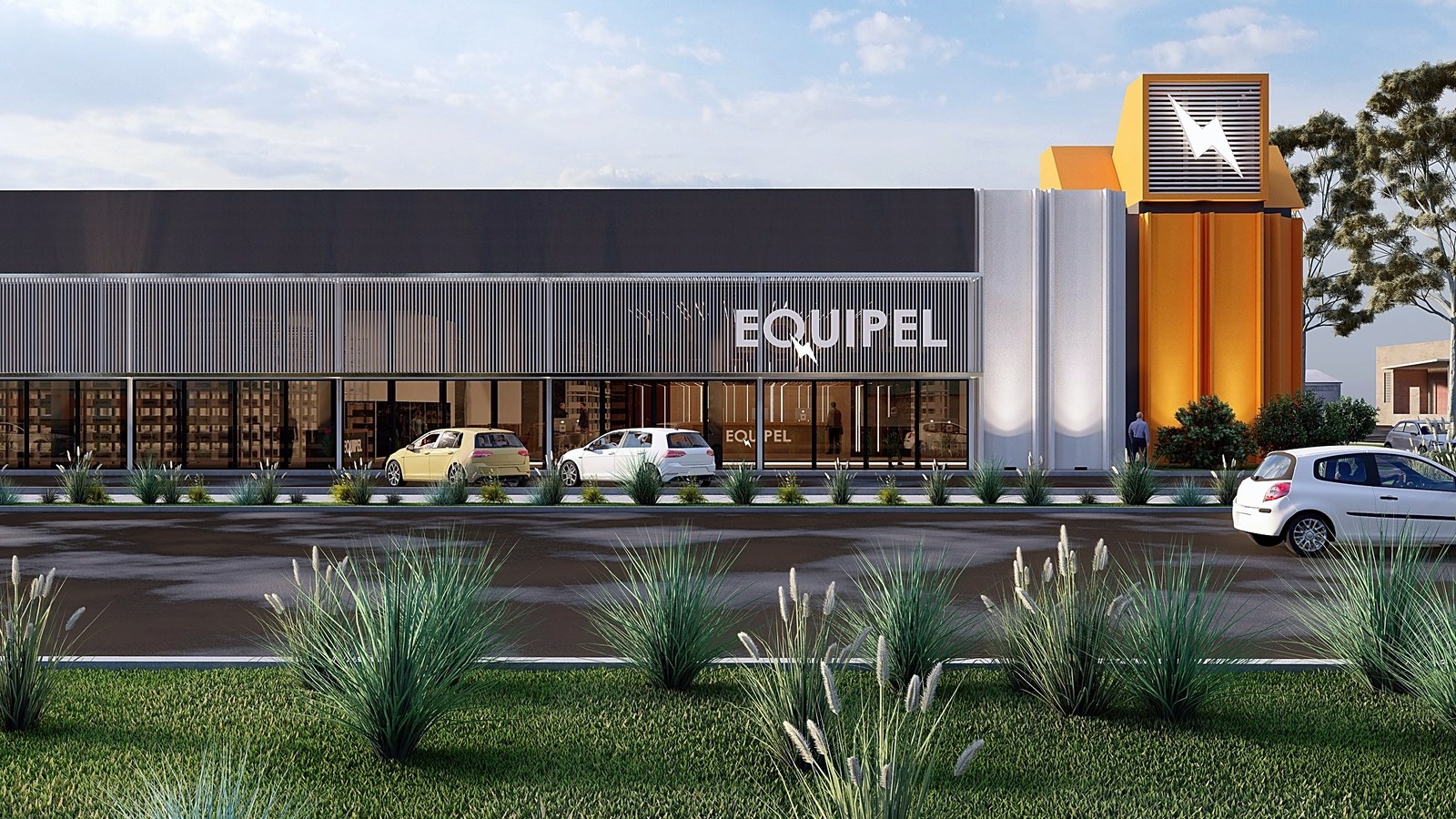 Equipel, obra comercial en Neuquén: render del proyecto