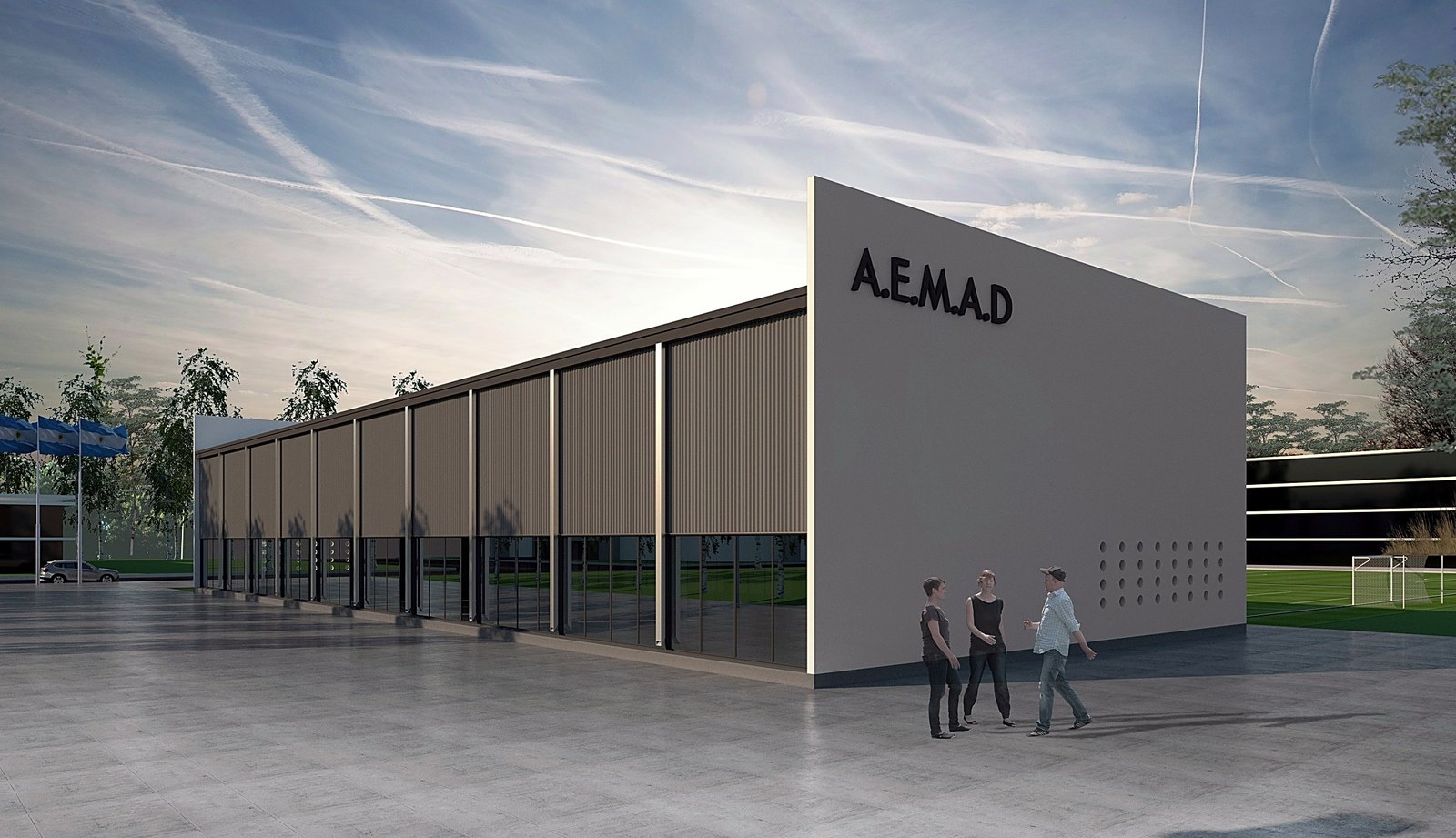 Galpón Cipolletti, obra comercial en Cipolletti: render del proyecto