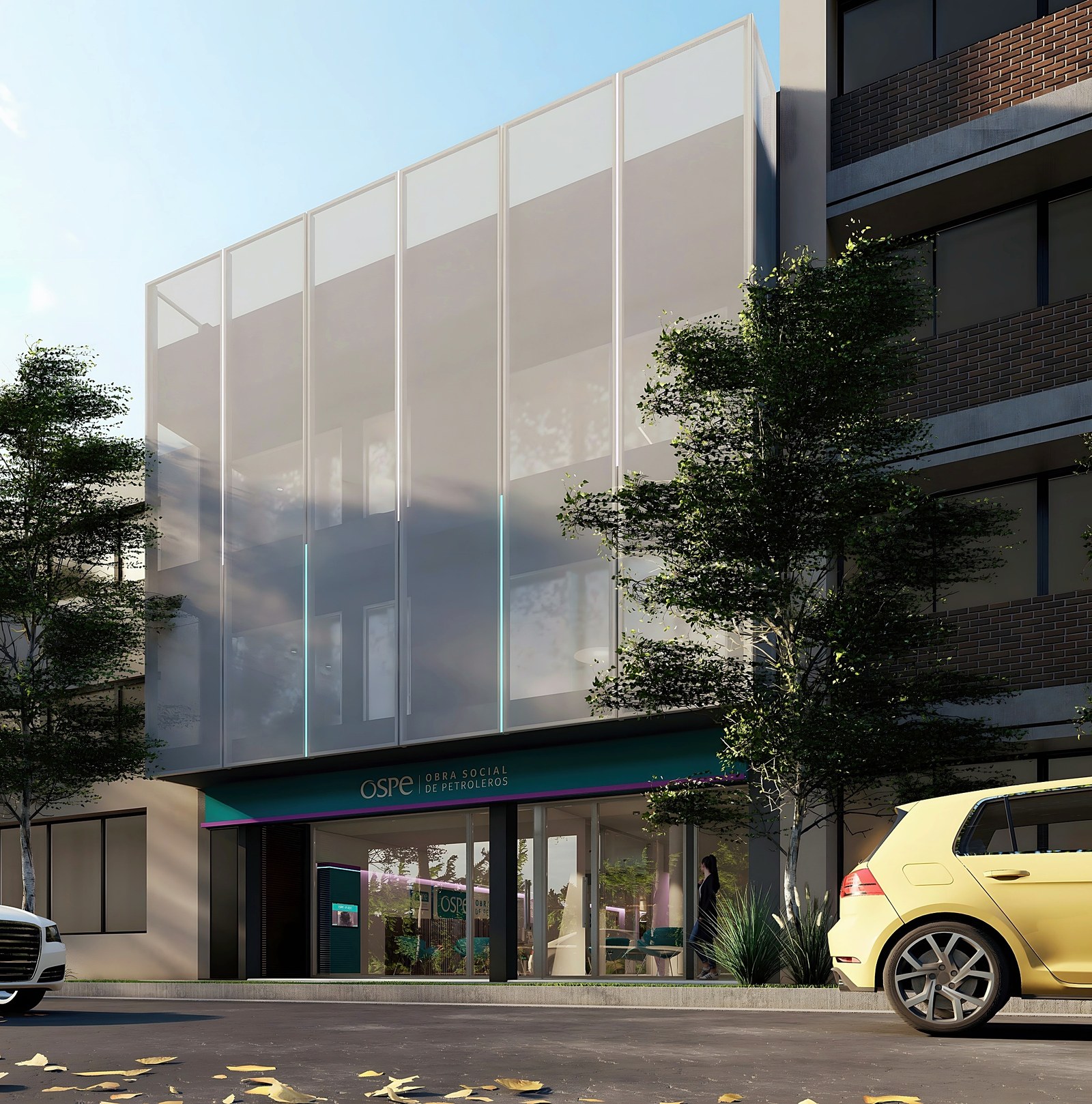 OSPE, obra comercial en Neuquén: render del proyecto